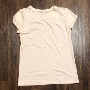 Loft Light Peach pink  cottonT-Shirt women sz S like new